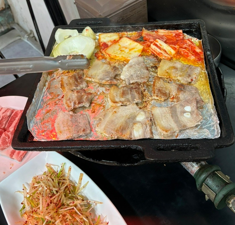 Korean BBQ in myeongdong