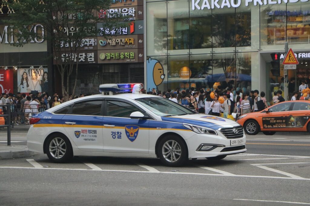 Police in South Korea